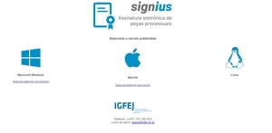 Aplicação signius atualizada hoje